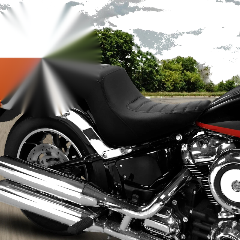 Harley Softail Low Rider FXLR Black Driver & Passenger Seat (2018-2023)