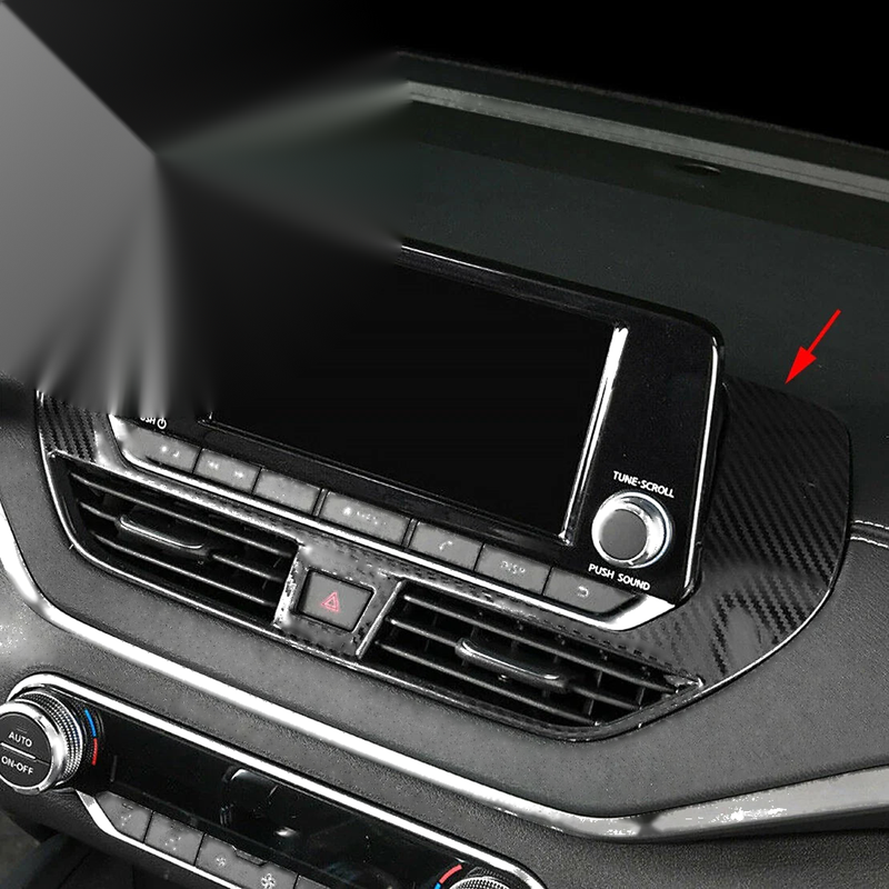 Nissan Teana Altima Carbon Fiber ABS Center Console Navigation Frame (2019-2020)