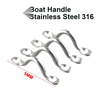 Yacht Bow Camel Back Canopy 4 x Wire Eye Straps