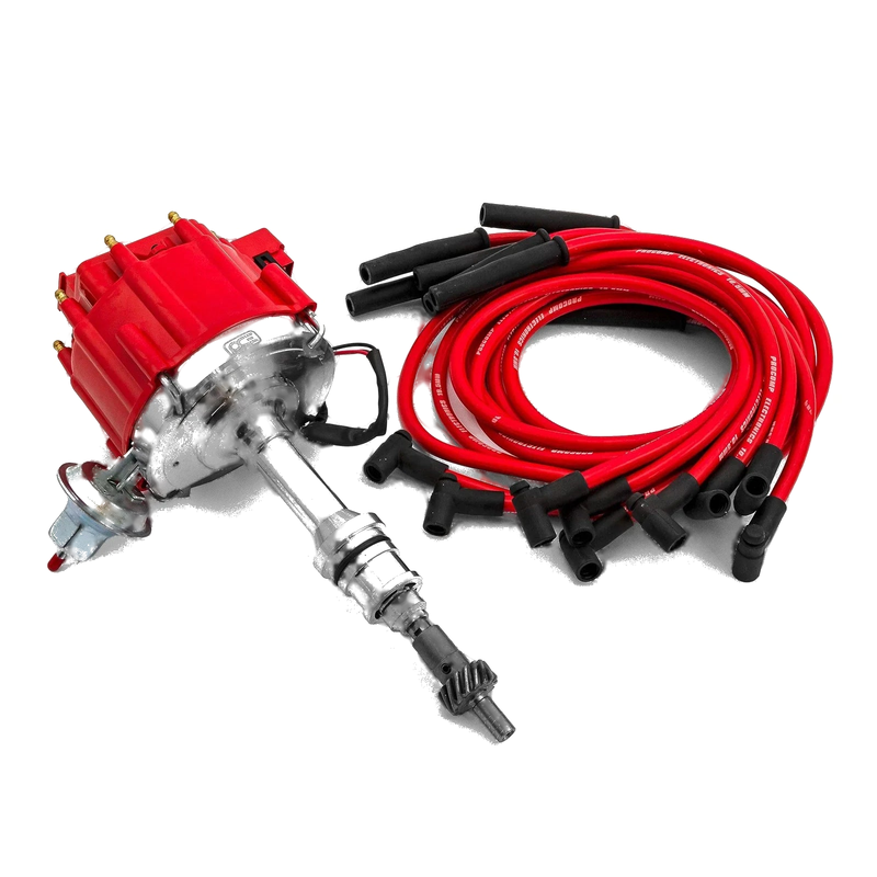 Ford 289 302 Windsor Coil HEI Distributor w/10.5mm Spark Plug Wires (1965)