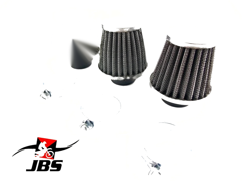 Universal 42mm Hi Flow Chrome Pod Air Filters (No Year Specified)