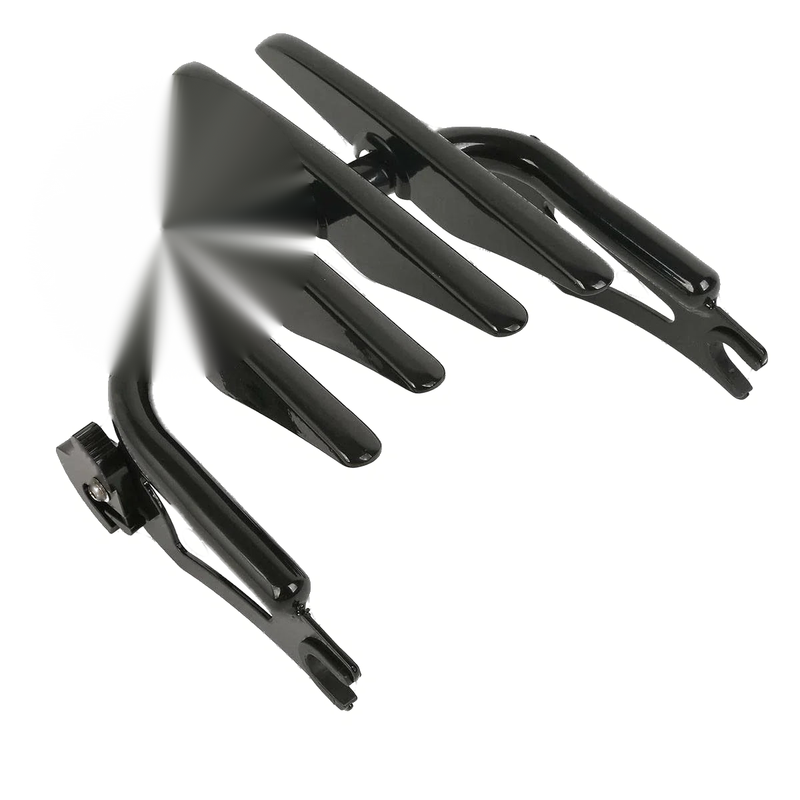 Harley Touring Black Stealth Luggage Rack w/ Docking Hardware (2009-2013)