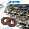 MakeModel Oil Seal 25x52x10mm Seal Ring Rotary Shaft Seal FKM Rubber Brown