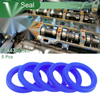 Oil Seal / 32x43x6mm / Seal Ring Rotary Shaft TPU High Pressure Blue 5 Pcs