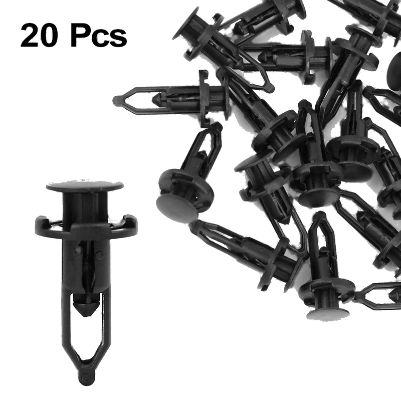 Toyota Car Door Fender Clips 20 x 9mm Black Plastic Rivets Fastener