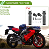 Honda / Suzuki / Yamaha Foot Pegs / Titanium Tone