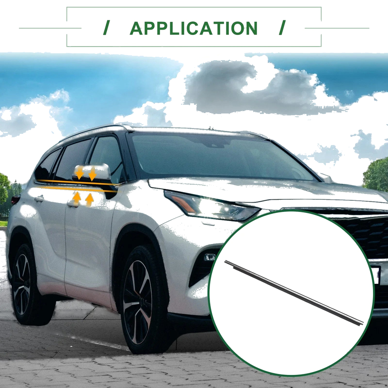 Toyota Front Left & Right Weatherstrip Window Seal (2005-2015)