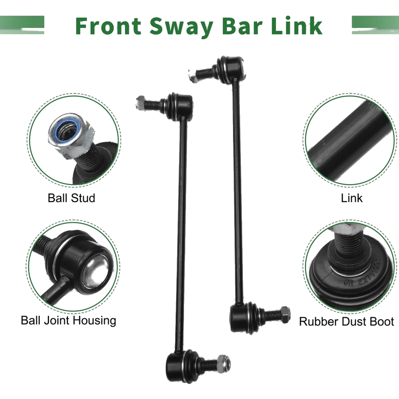 Nissan Altima 10 x Front Stabilizer Bar Links & Lower Control Arms