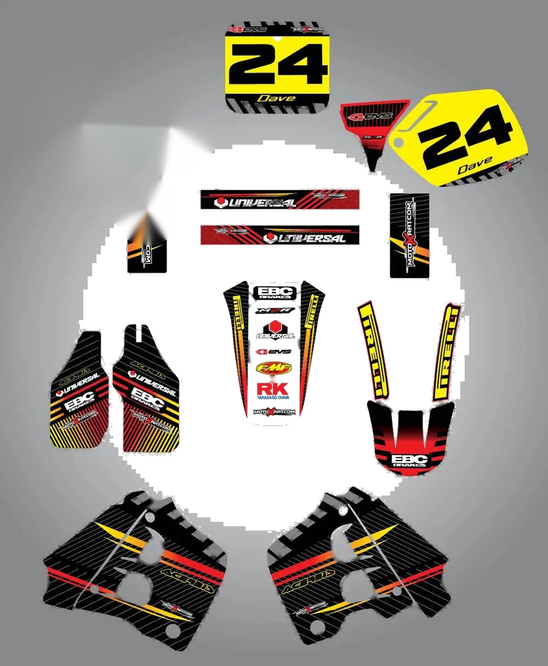 Honda CR 125 Custom Graphic Kit (1991-1992)
