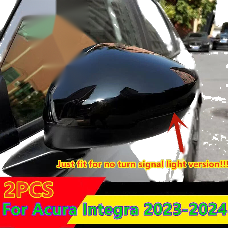 Acura Integra Black Rear View Side Mirror Cover Trim Decor (2023–2024)
