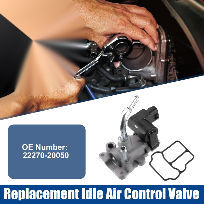 Lexus ES300 (2002-2003) Black Silver Tone Idle Air Control Valve