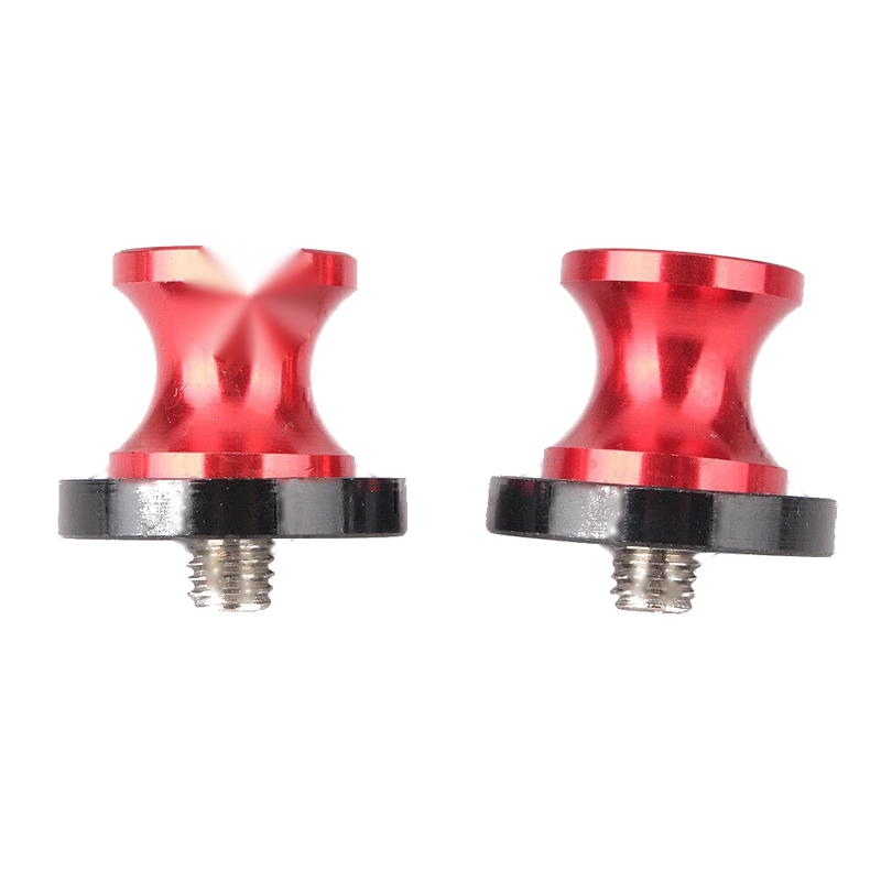 Honda Suzuki Ducati Motorcycles 8mm Swingarm Sliders Spools Red