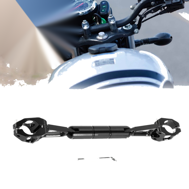 Motorcycle Black Cross Bar / 1 Set / Adjustable Handlebars