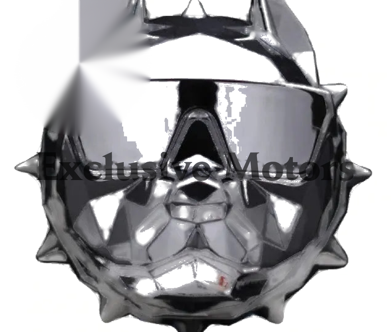Bull Dog Air Freshener - Refillable Fragrance Dispenser - New Silver