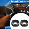Toyota Camry 2 x AC Climate Control Knob Rings (2021–2023)