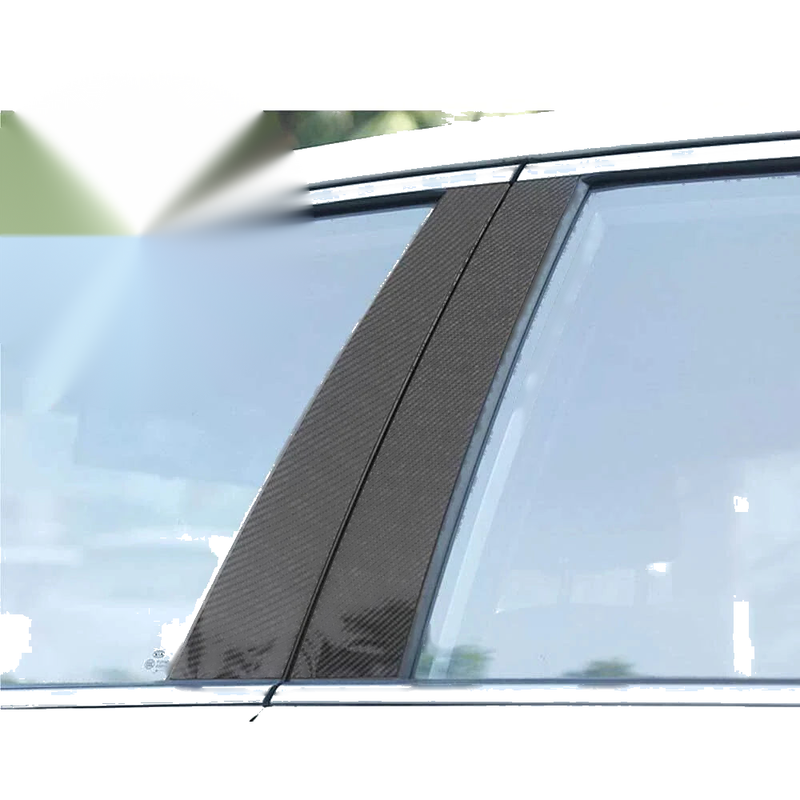 Jeep Compass 6 x Carbon Fiber Window Pillar Trim Cover (2017–2023)
