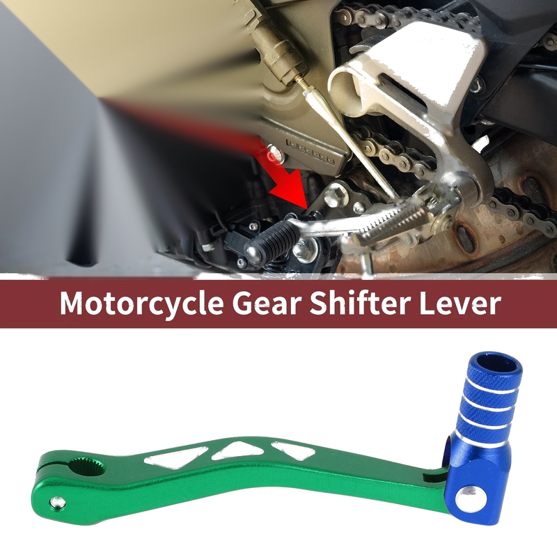 Yamaha TTR50 Green Lever Blue Head Folding Gear Shifter Levers