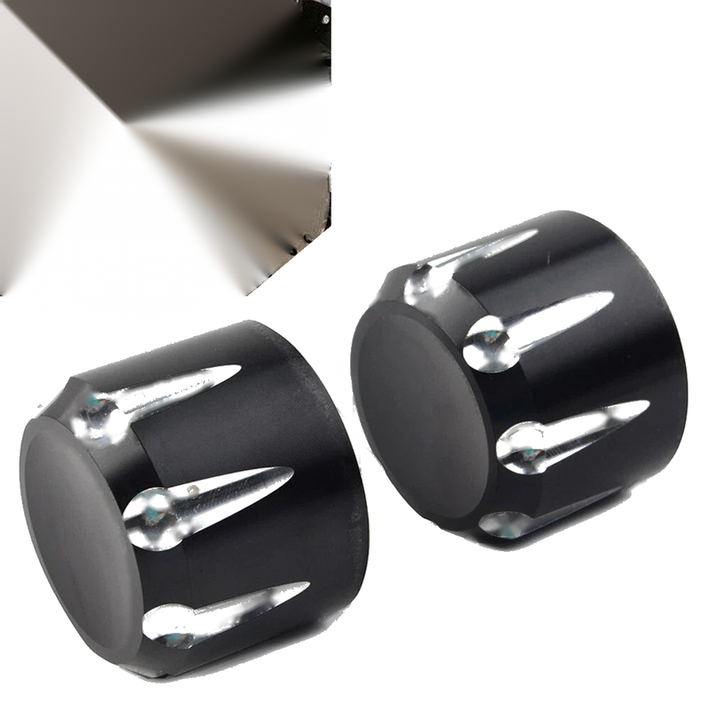 Harley Touring Road King Electra Glide CNC Front Axle Cap Nut Covers