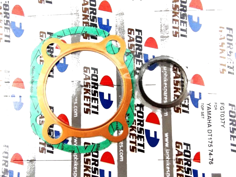 YAMAHA DT175 FORSETI Top End Kit 66mm Piston Rings Gasket (1974-1976)