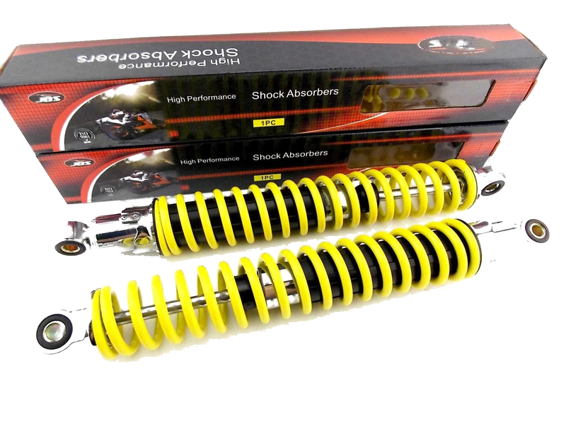 Honda XL125S 400mm Yellow/Chrome Rear Shock Absorbers