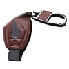 Benz A B C E G R Class CLS GL Brown PU Leather Key Fob Cover