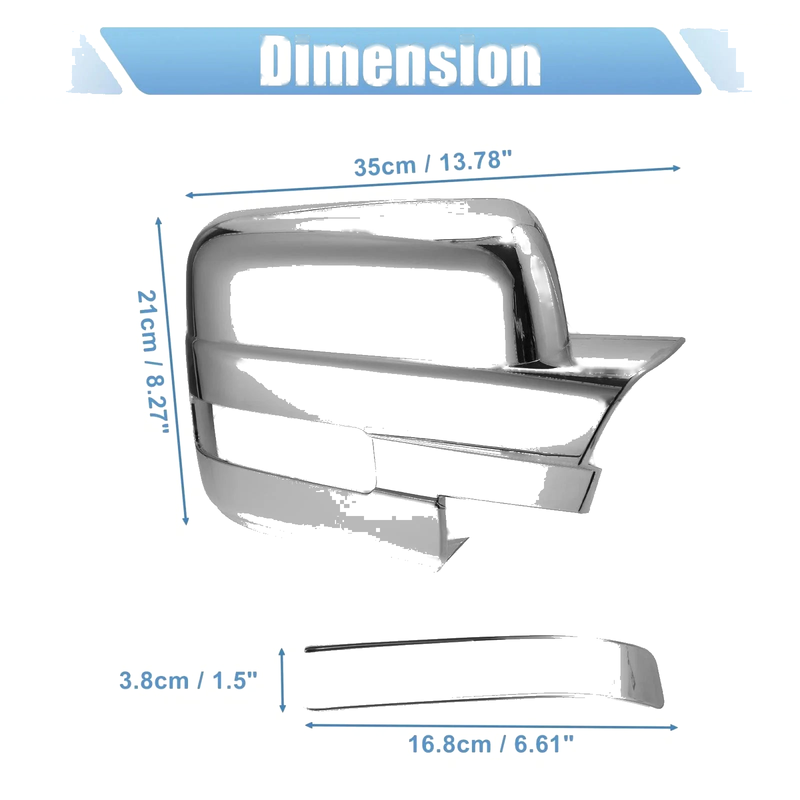Ford F150 Chrome Plated Full Mirror Covers (2009-2014)