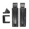 Jeep Wrangler JK Matt Black Tailgate Hinge Cover Trims (2007-2018)