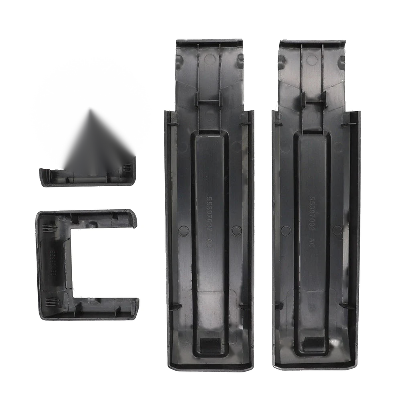Jeep Wrangler JK Matt Black Tailgate Hinge Cover Trims (2007-2018)