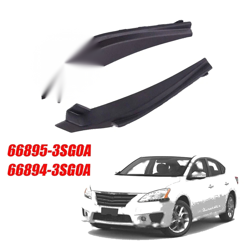 Nissan Sentra 2 x Front Wiper Side Cowl Extension Cover (2013–2019)