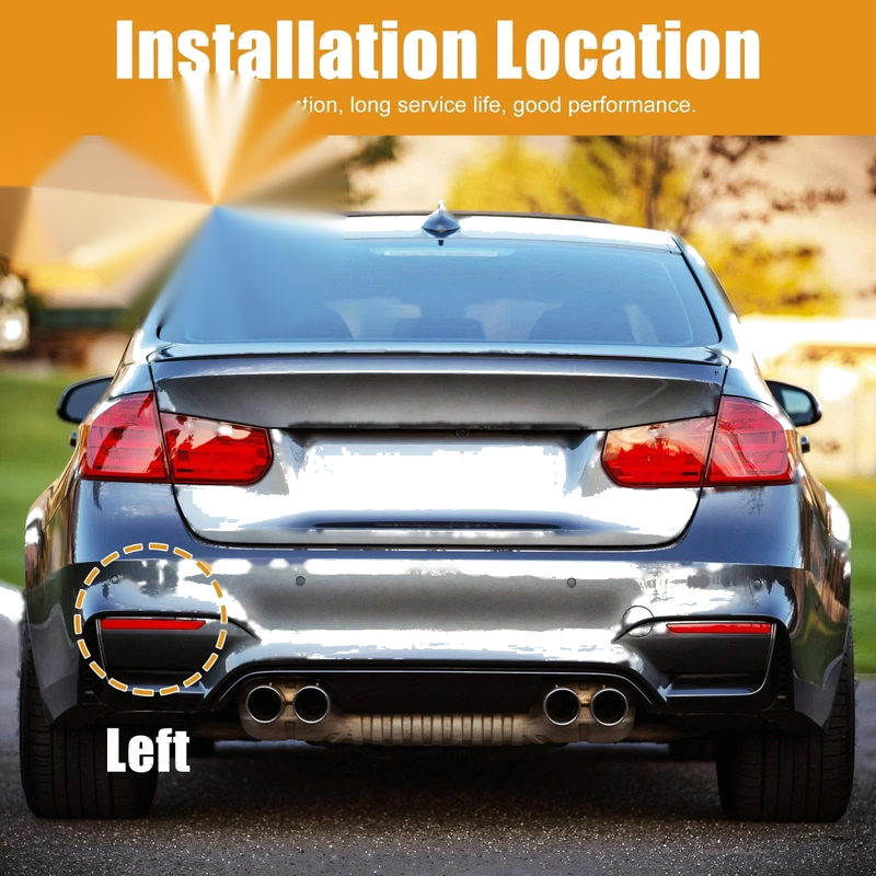 BMW X5 Rear Bumper Reflector Strip Cover Left Side (2011-2013)
