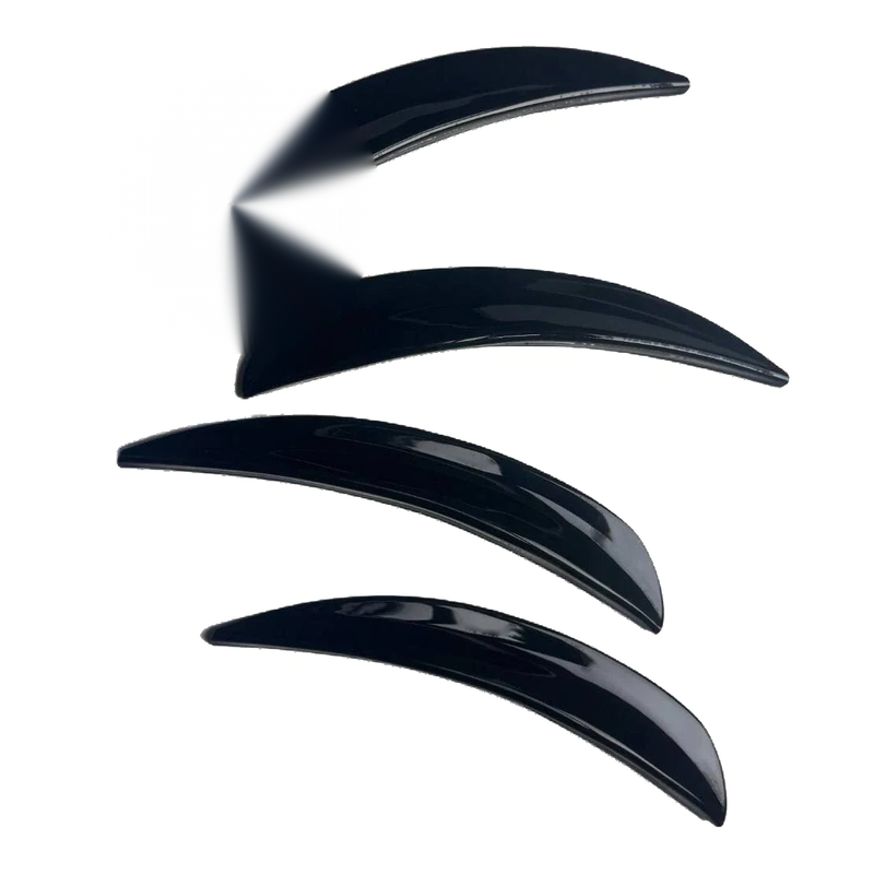 Car & Truck 4 x Universal Black Wheel Eyebrow Arch Protector Lip Strips