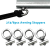 Boat Caravan Stainless Steel Awning Rail Stoppers & Track Screws