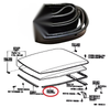 Toyota Land Cruiser 40 Series Rear Weatherstrip Roof Seal (1960-1984)