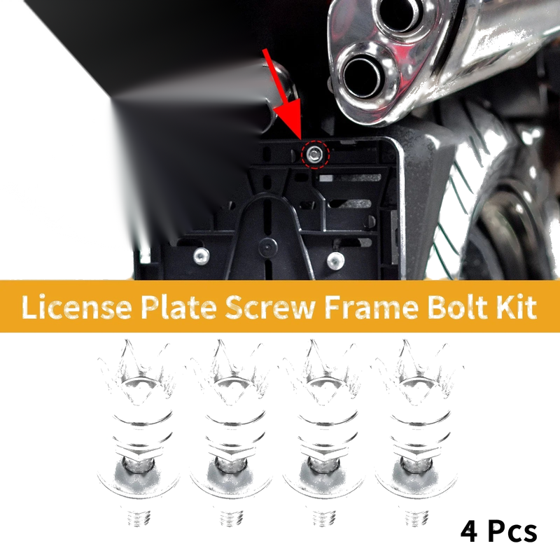 Universal Motorcycle License Plate Screws Cover 40mm M6