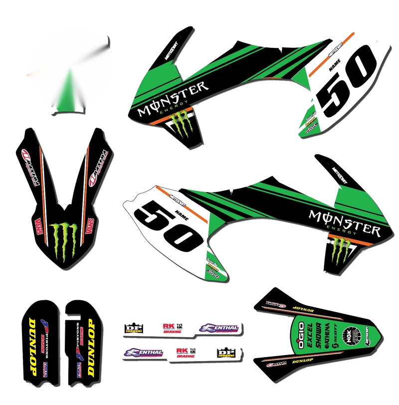 KTM 50 2016-2023 BURNOUT STYLE Stickers MX Graphics Full Kit