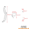 Harley Touring Legends Revo Shocks Remote Reservoir Mount Bracket (2014-2022)