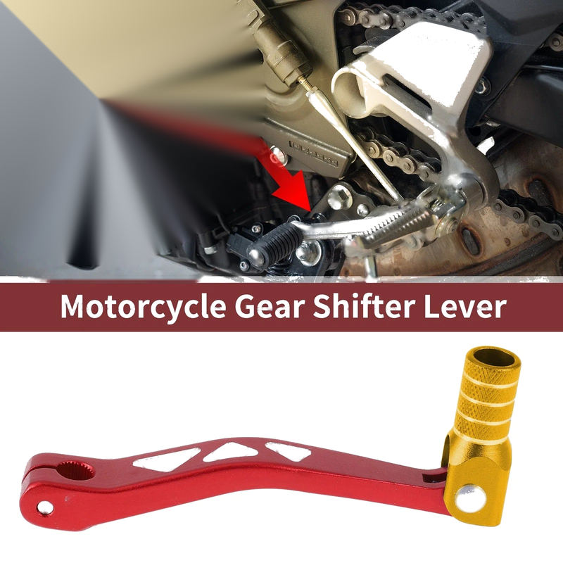 Yamaha TTR 50cc Red / Gold Tone Folding Gear Shifter Lever