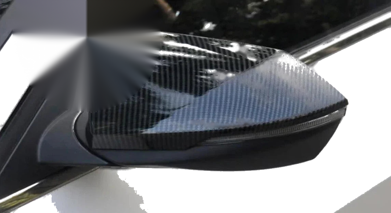 Hyundai Elantra 2021-2024 Carbon Fiber Rearview Mirror Lid ABS Cover Trim