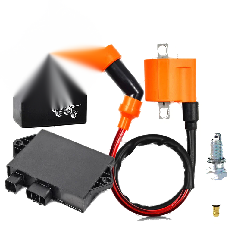 Yamaha Warrior YFM350X Ignition Coil Spark Plug CDI Box Harness (2002–2004)