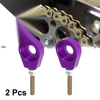 Motorcycle 2 x / 12mm / Hole Metal Universal Chain Axle Adjuster Tensioner