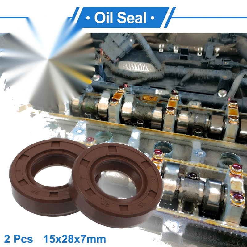 MakeModel Oil seal rotary shaft seal FKM 15x28x7mm Brown 2 x