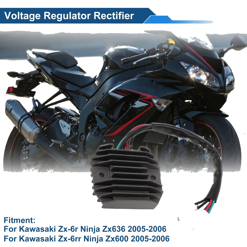 Kawasaki Zx-6r Ninja Zx636 Voltage Regulator Rectifier (2005–2006)
