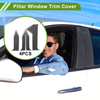 Chevy Blazer (1995-2005) Carbon Fiber Pattern Black 4 x Pillar Window Trim