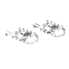 Harley FXBB FXLR FXLRS FXLRST FXST FLSB FXBR Rear Foot Pegs (2018-2023)