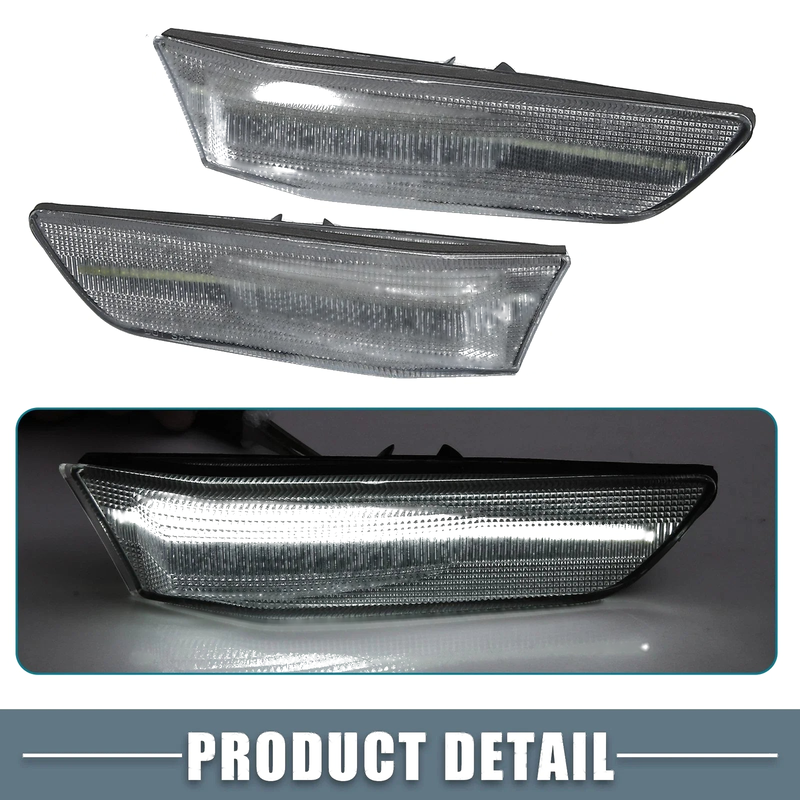 Infiniti G35 (2003-2006) Clear Lens Pair LED Side Marker White Light