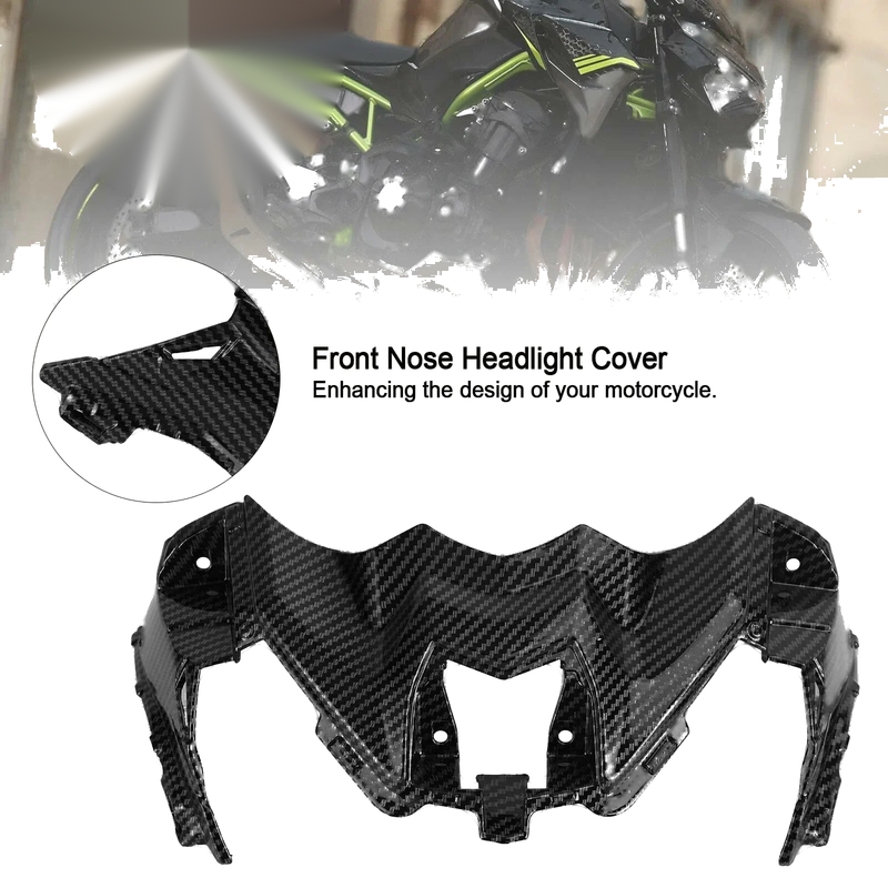 Kawasaki Z900 Carbon Fiber Headlight Cover (2017-2023)