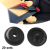 Car 20 Pairs Seat Belt Button Buckle Stopper Black