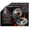 Front Rotors Slotted Drilled + 4WD Pads GU GR Y61 Patrol (1997 - 2010)