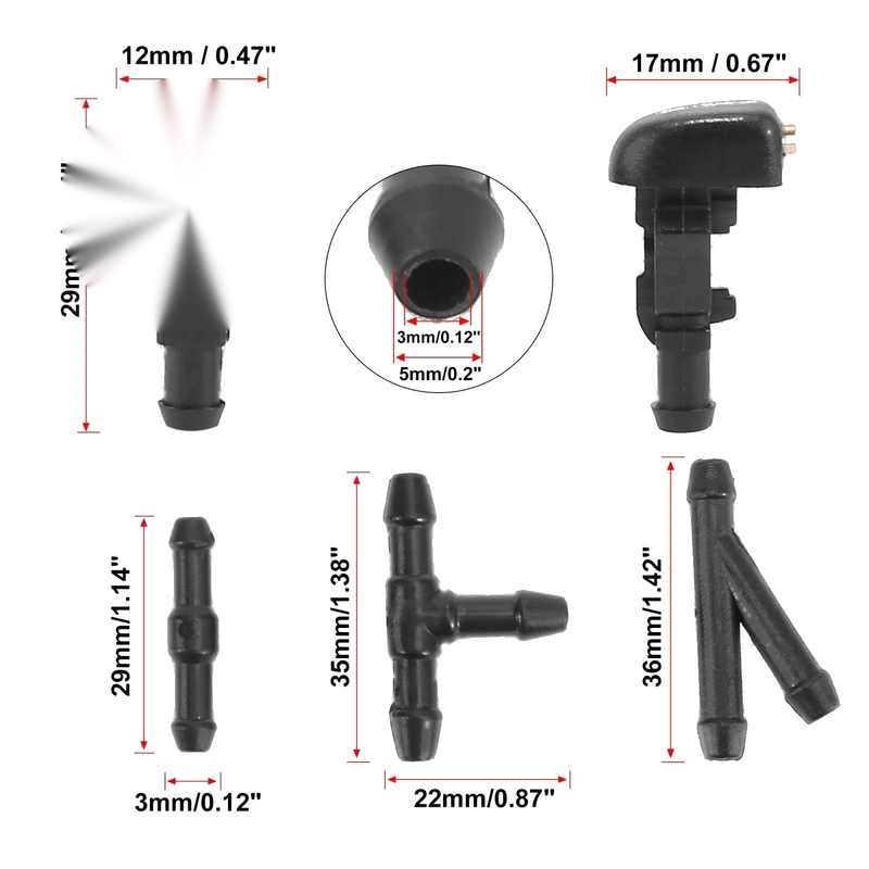 Nissan Titan Windshield Washer Nozzles Kit (2004-2015)