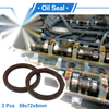 Make Model Oil Seal 58x72x8mm Seal Ring Rotary Shaft Seal FKM Rubber 2 x